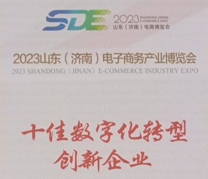 九游体育app家居荣获2023年山东（济南）电子商务产业博览会“十佳数字化转型创新企业”